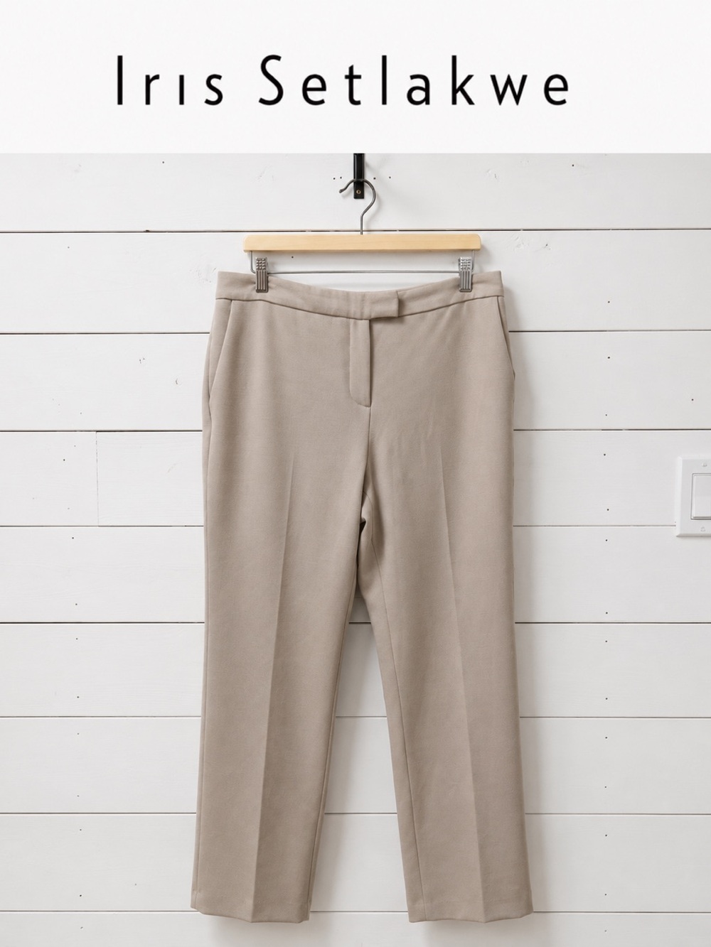 IRIS SETLAKWE Tailored Fully Lined Pants Beige Size 10